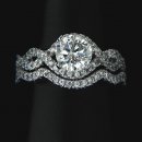 1.30 tcw Stunning Halo Engagement Ring