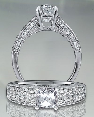 1.85 TCW Dazzling Regal Princess Engagement Ring