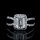1.37 tcw Emerald Cut Diamond Engagement Ring