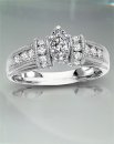Marquise .78 tcw Diamond Engagement Ring