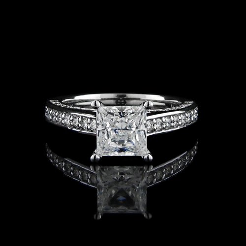 1.60 tcw Elegant Princess Cut Engagement Ring [AENR7161]