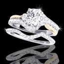 1.50 tcw Two Tone Engagement Ring