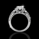 1.27 tcw Antique Inspired Engagement Ring