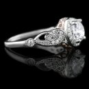 1.63 tcw Antique Style Diamond Bridal Set