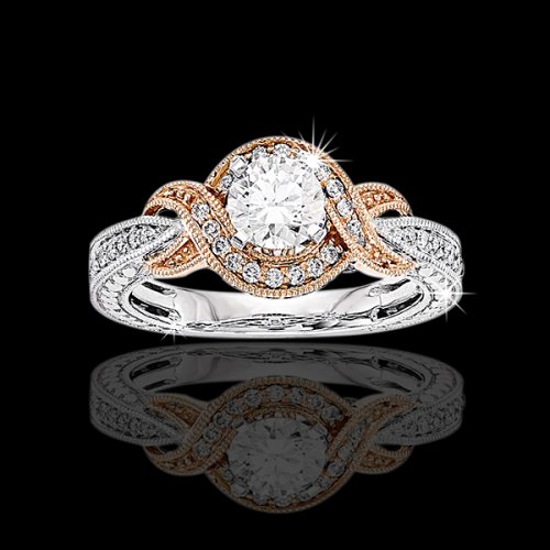 .75 tcw Antique Inspired Engagement Ring