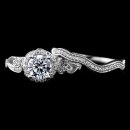 1.63 tcw Antique Style Diamond Bridal Set