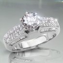 1.75 tcw Diamond Baguette Engagement Ring