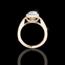 1.11 tcw Antique Style Engagement Ring