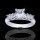 1.60 tcw Princess Cut Engagement Ring