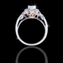 1.05 tcw Antique Inspired Diamond Engagement Ring