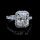 1.40 tcw Halo Radiant Cut Engagement Ring