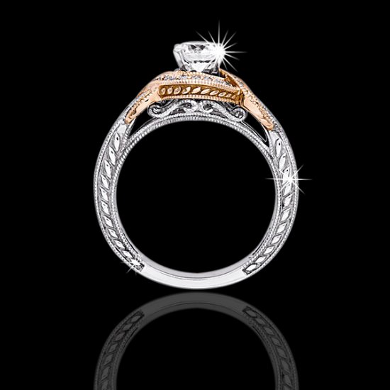 .75 tcw Antique Inspired Engagement Ring - Click Image to Close