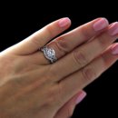 1.44 tcw Halo Diamond Engagement Ring