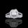 1.25 tcw Princess Halo Diamond Engagement Ring