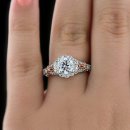 1.22 tcw Antique Style Engagement Ring