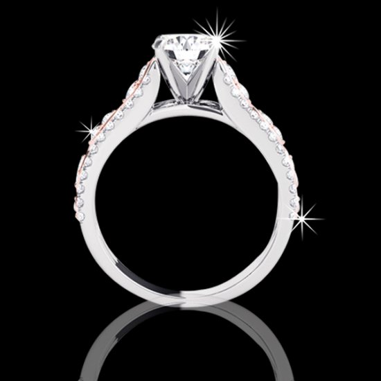 1.74 tcw Fancy Two-Tone Diamond Engagement Ring - Click Image to Close