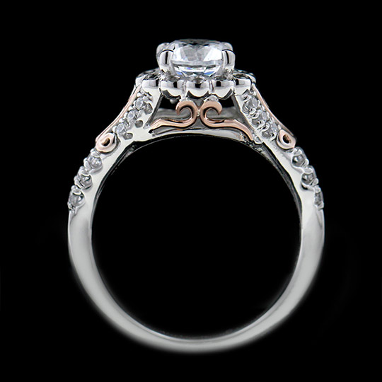 1.22 tcw Antique Style Engagement Ring - Click Image to Close