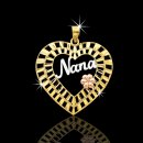 14kt "Nana" Heart Pendant