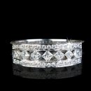 .45 tcw Princess Cut Diamond Wedding Band