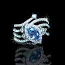 Elegant Marquise Sapphire & 1.16 tcw Diamond Ring