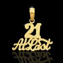 14kt "21 At Last" Pendant