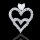 1.0 tcw Elegant Diamond Heart Pendant