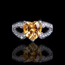 Heart of Hearts 2.65 Carat Citrine Ring