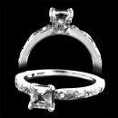 .77 ctw Princess Cut Engagement Ring