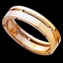 14kt Yellow Gold Riveted 7MM Wedding Ring.