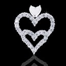 1.0 tcw Elegant Diamond Heart Pendant
