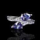 Pear Shape & Diamond Baguette Ring