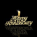 14kt "Happy Anniversary" Pendant
