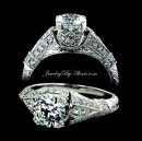 1.50 Vintage Style Engagement Ring