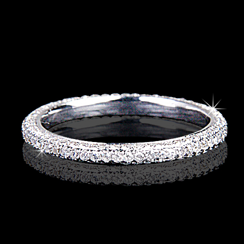 .61 tcw Pave\' Set Eternity Wedding Band