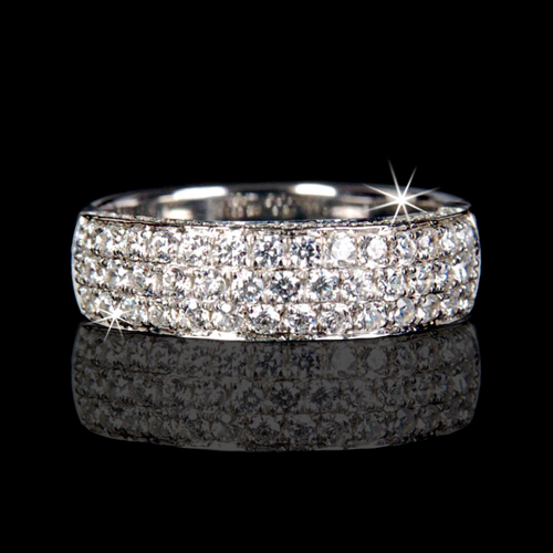 1.21 tcw Elegant Diamond Wedding Band
