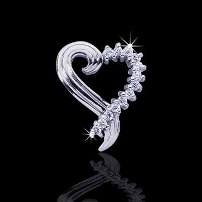 Stunning Diamond Heart Pendant