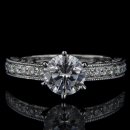 1.15 tcw Antique Style Engagement Ring