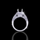 1.45 tcw Princess Antique Style Engagement Ring