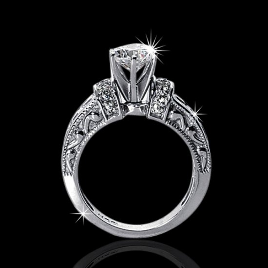 2.07 tcw Elegant Engagement Ring - Click Image to Close