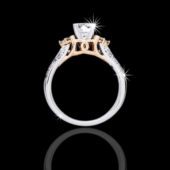1.25 tcw Elegant Diamond Engagement Ring - Click Image to Close