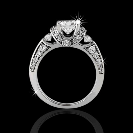 1.81 tcw Antique Inspired Engagement Ring - Click Image to Close
