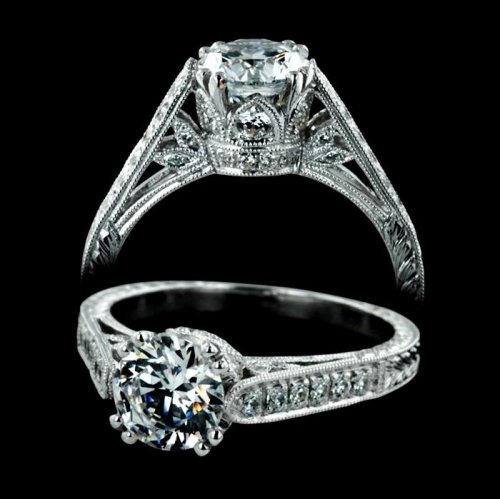 1.45 tcw Exotic Antique Engagement Ring [u101]