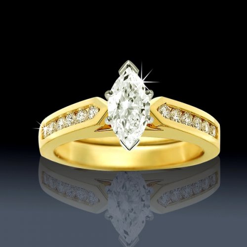 1.50 tcw Marquise Engagement Ring