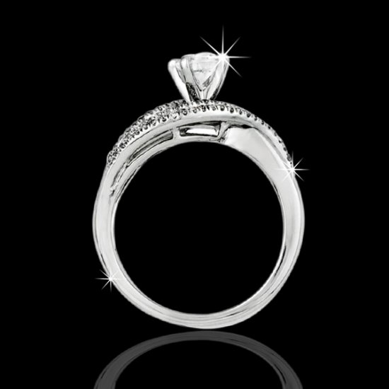 1.33 tcw Unique Diamond Engagement Ring - Click Image to Close