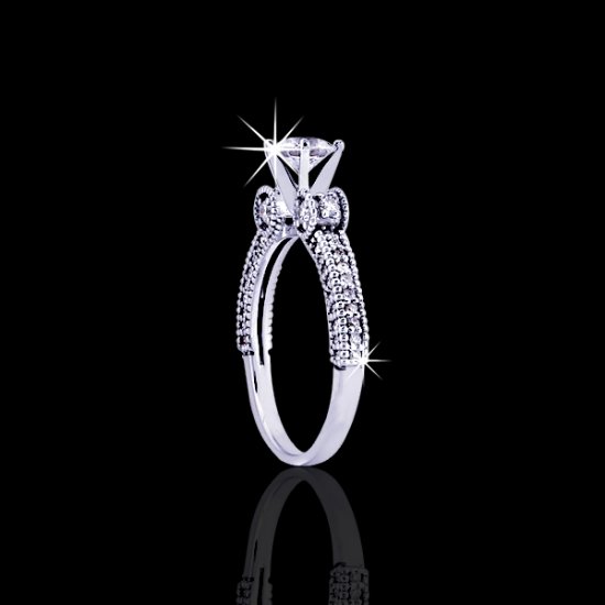 1.0 tcw Dazzling Diamond Enagement Ring - Click Image to Close