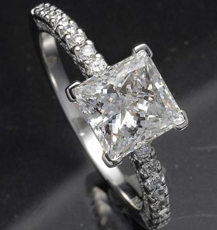 Elegant Diamond Engagement Ring - Click Image to Close