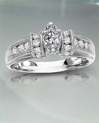 Marquise .78 tcw Diamond Engagement Ring [er101]
