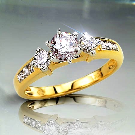 .90 TCW Diamond Engagement Ring