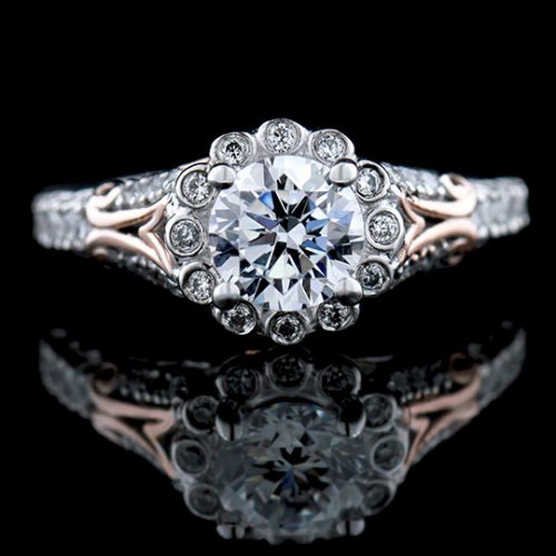 1.22 tcw Antique Style Engagement Ring  1.22 tcw Antique Style Engagement Ring
