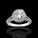 1.81 tcw Exquisite Halo Engagement Ring